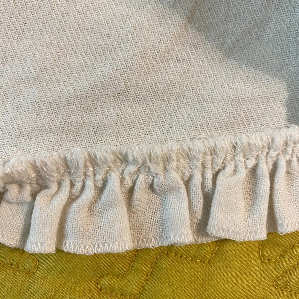 Lani The Label White Ruffled Cotton Shorts — Size Medium - Picture 5 of 10